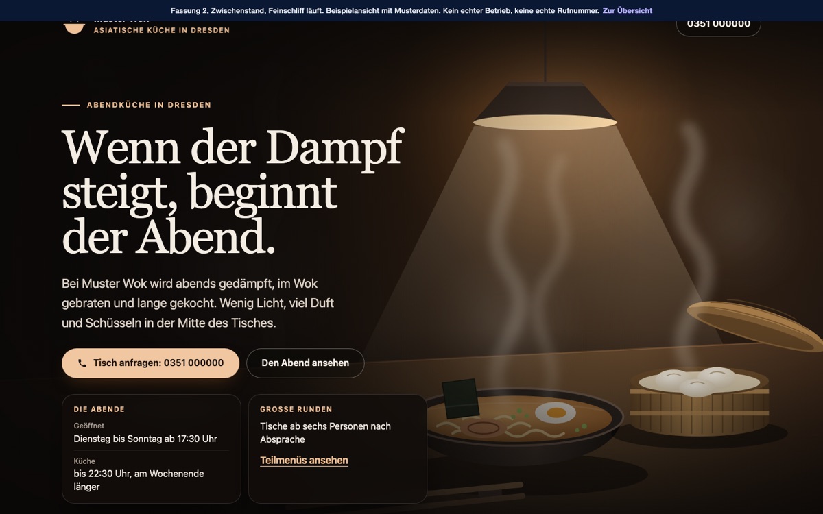 Rechneransicht des Entwurfs 02 Dampf