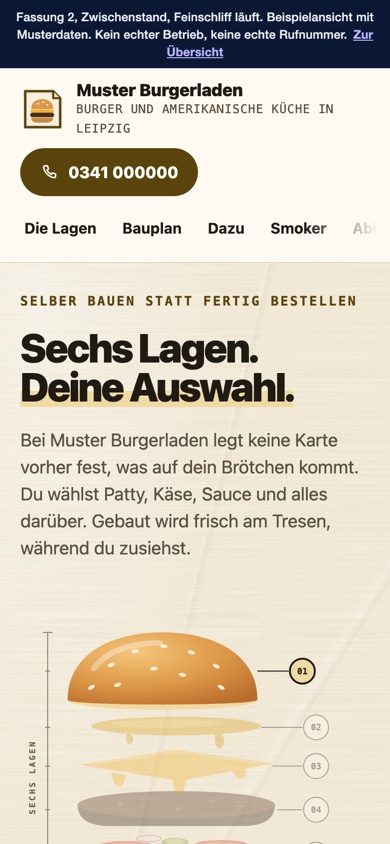 Handyansicht des Entwurfs 02 Bauen