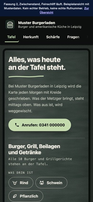 Handyansicht des Entwurfs 04 Tafel