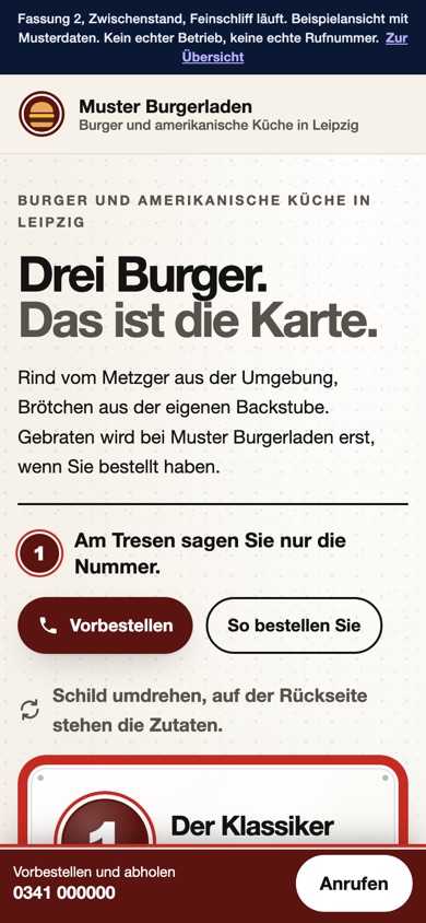Handyansicht des Entwurfs 06 Klassiker