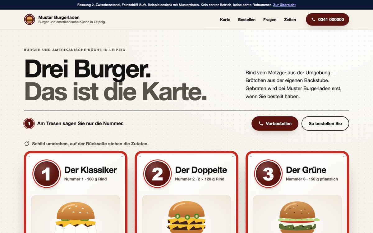 Rechneransicht des Entwurfs 06 Klassiker