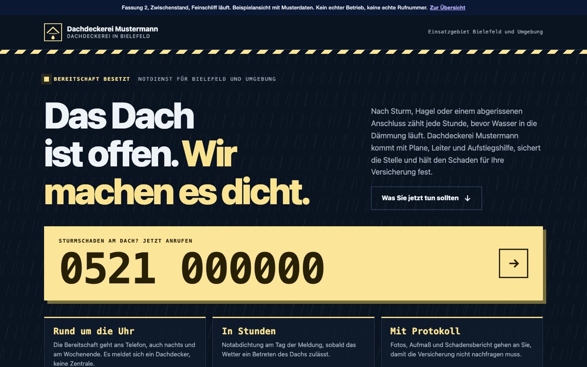 Rechneransicht des Entwurfs 03 Sturm