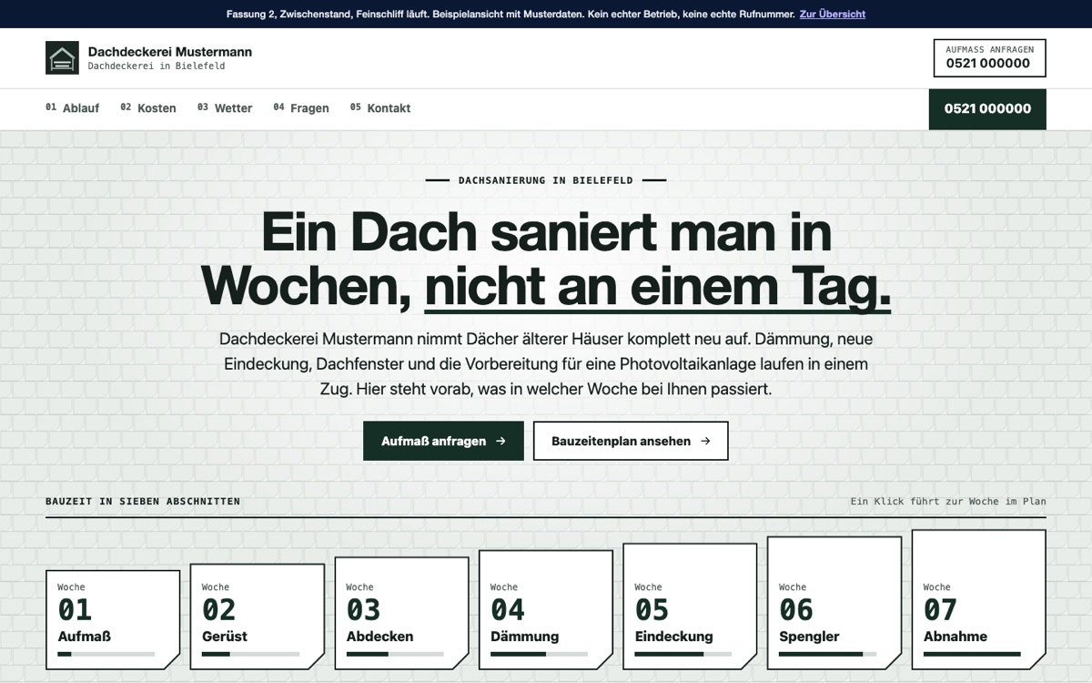 Rechneransicht des Entwurfs 04 Sanierung
