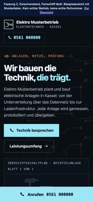 Handyansicht des Entwurfs 02 Schaltplan