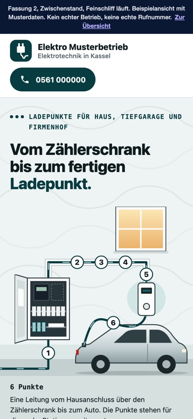 Handyansicht des Entwurfs 03 Ladepunkt