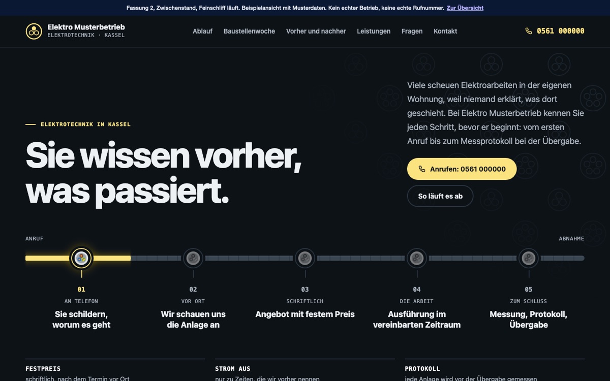 Rechneransicht des Entwurfs 05 Stromkreis