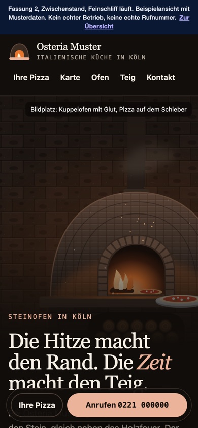 Handyansicht des Entwurfs 02 Forno
