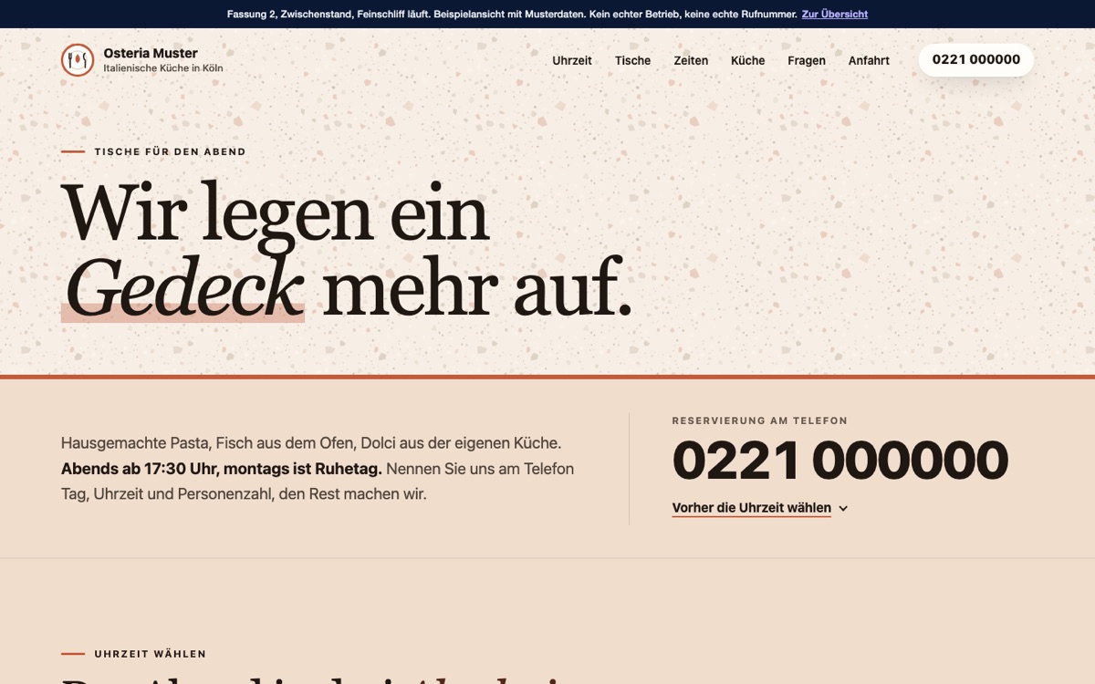 Rechneransicht des Entwurfs 06 Tisch